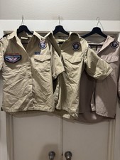 LOT OF 3 LADIES Boy Scout Of America BSA Uniform Vented Shirt Womens Small