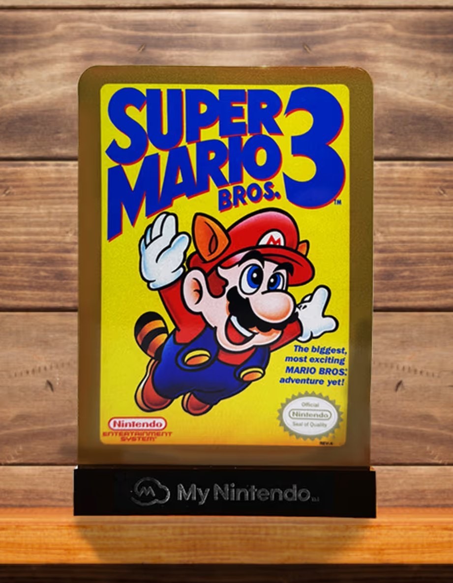 My Nintendo Super Mario Bros. 3 Desktop Metal Display Sign