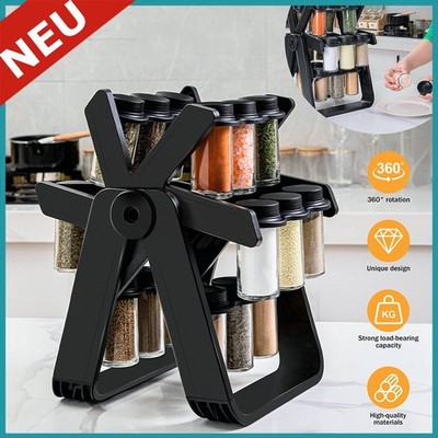 Gewürzständer 18 Gewürzstreuer Küche Organizer Gewürz Gewürzkarussell Spice Rack