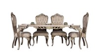 Esstisch Essgruppe Holz Tisch Stuhlgruppe 4X Lehnstuhl Set Holz Barock