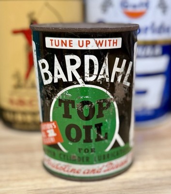 Vintage Bardahl Top Oil Can 16oz. FULL