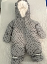 Boys 0-3 Months Snow Suit One Piece Fleece Li...