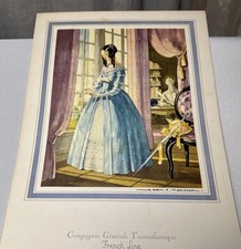 SS France | Full Menu Collection  | 9/20-24, 1973 | Artist Jean Mercier | French