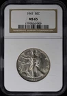 1941 Walking Liberty Half Dollar 50C NGC MS65