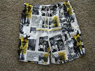 NIB Shein Kung Fu/Justice Ranger Longer Length Swim Shorts