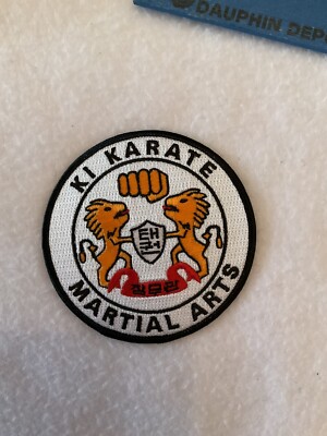 Kl Karate Martial Arts 4  Round Iron On Patch.