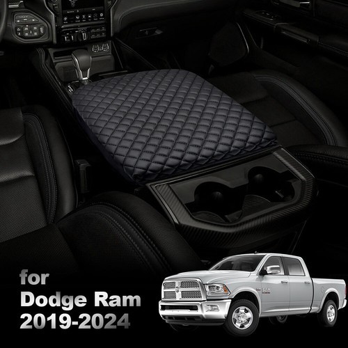 Protector de cubierta de reposabrazos de cuero para consola de piso Ram 1500 2500 3500 2019-2024 - Imagen 3 de 12