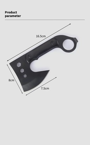 Best Small Axe Lightweight Short Camp Tomahawk Backpacking Mini Hatchet Steel - Foto 7 di 7