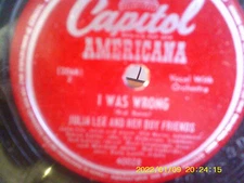 JULIALEE AND HER BOY FRIEND CAPITOL 40028 1949  PLAYED EX+