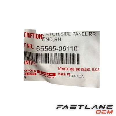 Genuine OEM Toyota 65565-06110 Quarter Panel Rear Cover for sale 