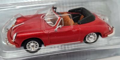 Highspeed 1/43 - Porsche 356B Cabriolet 1959 Metallic Red Diecast Model Car