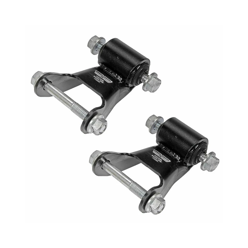 Juego de pares de soportes de grillete trasero Dorman Leaf Spring para Chevy GMC 2001-2006 Foto 2 de 4