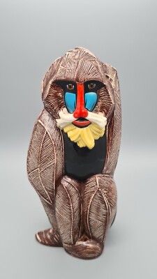 RARE Goebel Porzellan Figur 36 703 31  H 31 cm Mandrill Baboon Affe Monkey 1986