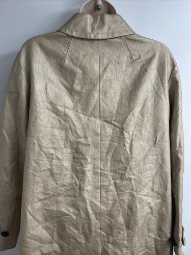 100% Authentic Marc Jacobs Woman's Button Beige Coat Jacket Size 12 Pre-Owned - Picture 13 of 15