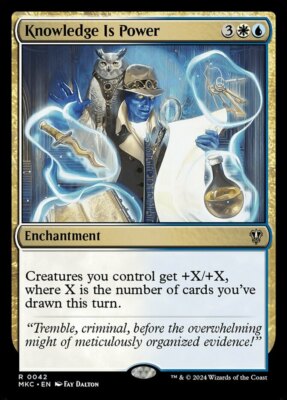 x1 Knowledge Is Power R MTG Commander: Murders at Karlov Manor M/NM, English