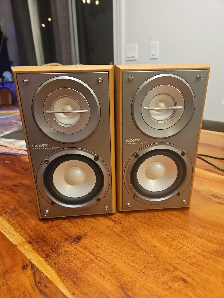 Sony SS-CRB5 Bookshelf Speakers 2 Way Bass Reflex Pair of 2
