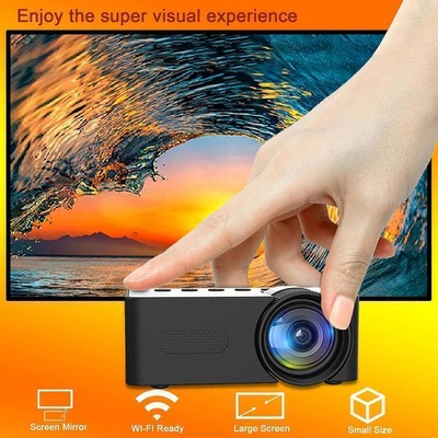 Drahtloser Miniprojektor Mobiles Video-WLAN-Smart-Portable-Heimkino E2Q2