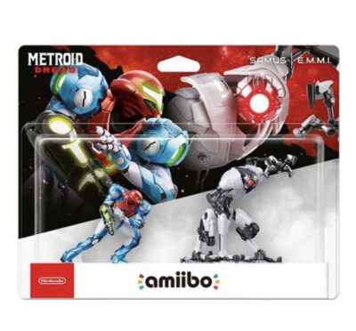 Nintendo amiibo Metroid Dread Samus & E.M.M.I. Figures 2 Pack Set Fast Free Ship