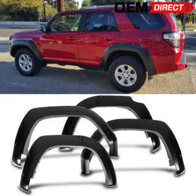 Fits 14-22 Toyota 4Runner Pocket Rivet Style Fender Flares Wheel Protector - PP