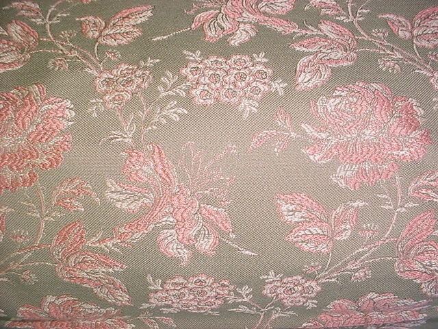 Tela de tapicería brocado floral francés rosa pétalo de salvia 16-1/8 años Kravet 16578 Foto 3 de 4