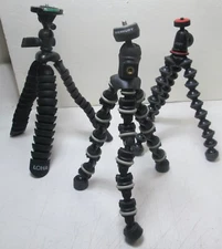 3 - Small Flexible Tripods - Joby, Loha, Merkury - Used