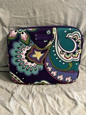 Vera Bradley heather neoprene e-reader / ipad sleeve 8"x 6" Purple