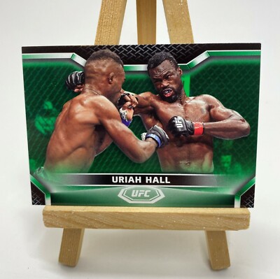 2020 Topps UFC Knockout - Uriah Hall #8 Green Parallel 30/88 Card