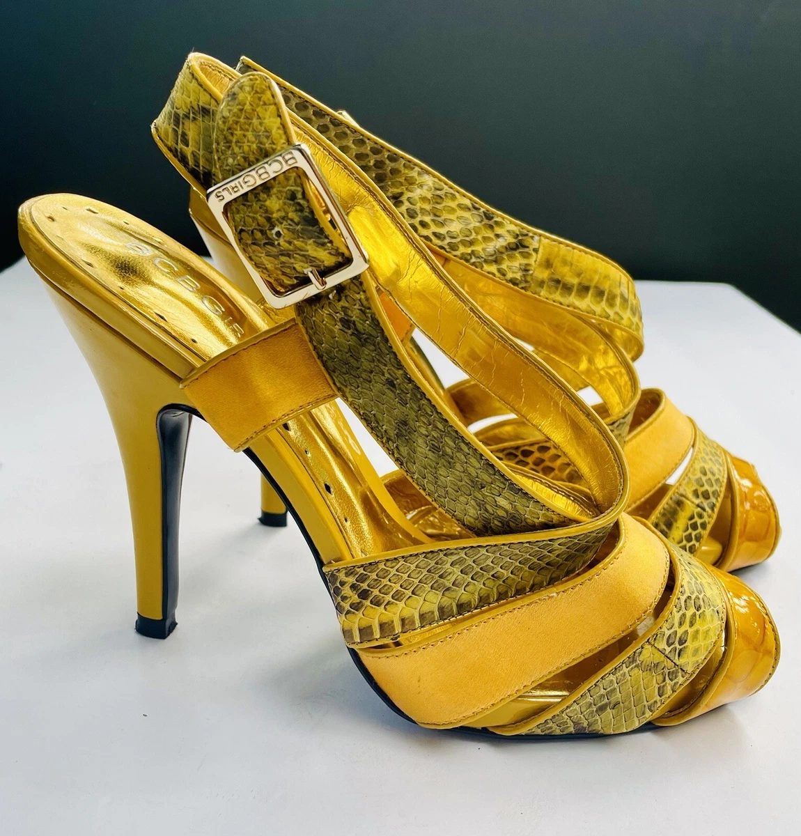 Canary yellow best sale heels