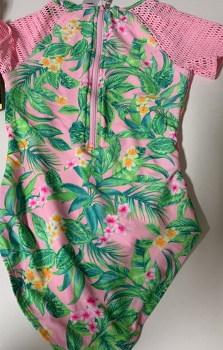 🧷 ART CLASS GIRLS' FLORAL PRINT SHORT SLEEVE SWIMSET L(10/12) - Picture 2 of 6