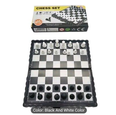 Neu Magnetisches Klappbares Schachbrett Tragbares Set Hochwertige Spiele Camping Reisen