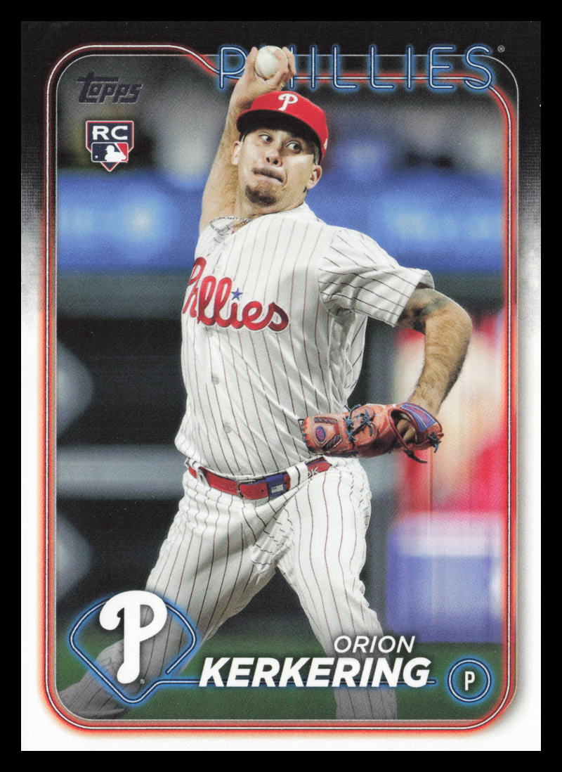 2024 Topps #520 Orion Kerkering Philadelphia Phillies Baseball Card