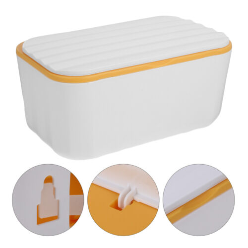  Caja de tejidos de plástico dispensador de toallas húmedas recipiente de almacenamiento para tejidos - Imagen 1 de 16