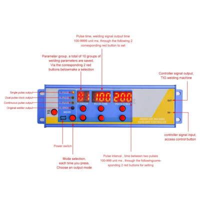Argon Arc Welding Retrofit Cold Welding Spot Machine Pulse Auxiliary Controller