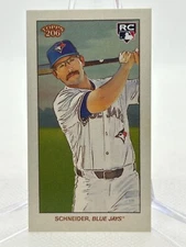 2024 Topps T206 Davis Schneider RC 1901 Ticket Stub Rain Check /15