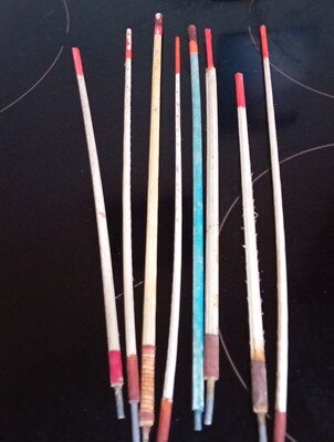 8 Vintage handgefertigte Federkiel Schwimmer