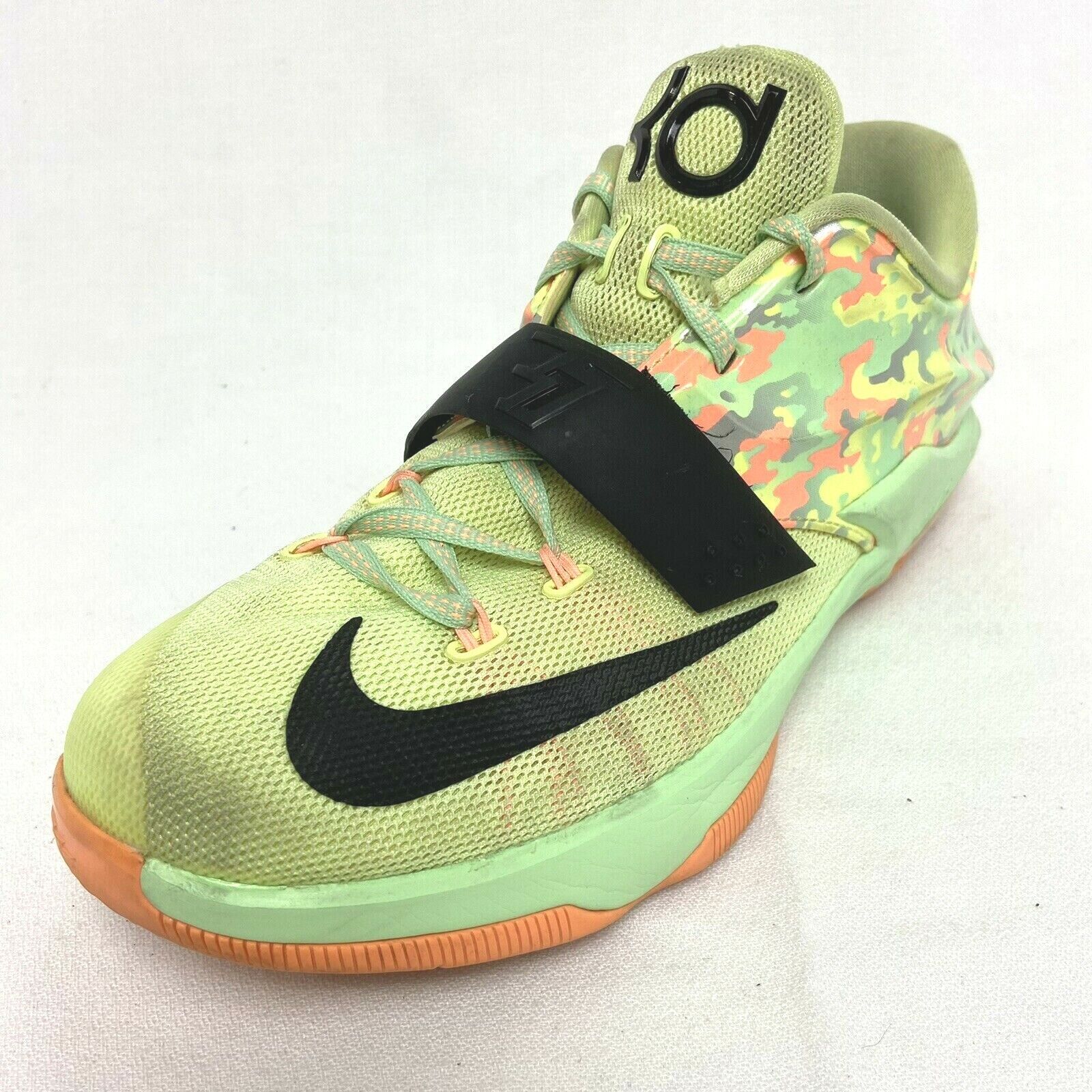 Nike KD 7 VII GS Easter Basketball Shoes Size 7Y Liquid Lime Black  669942-304