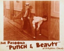 Punch And Beauty, lobby card , left Shemp Howard on lobby card , 1936 OLD PHOTO