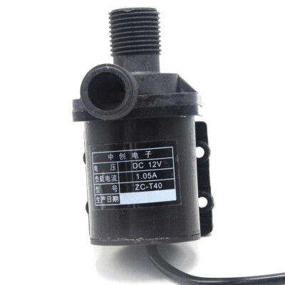 12V DC Mini Brushless Magnetic ZC-T40 Hot Water Pump High Temp 100 degrees C
