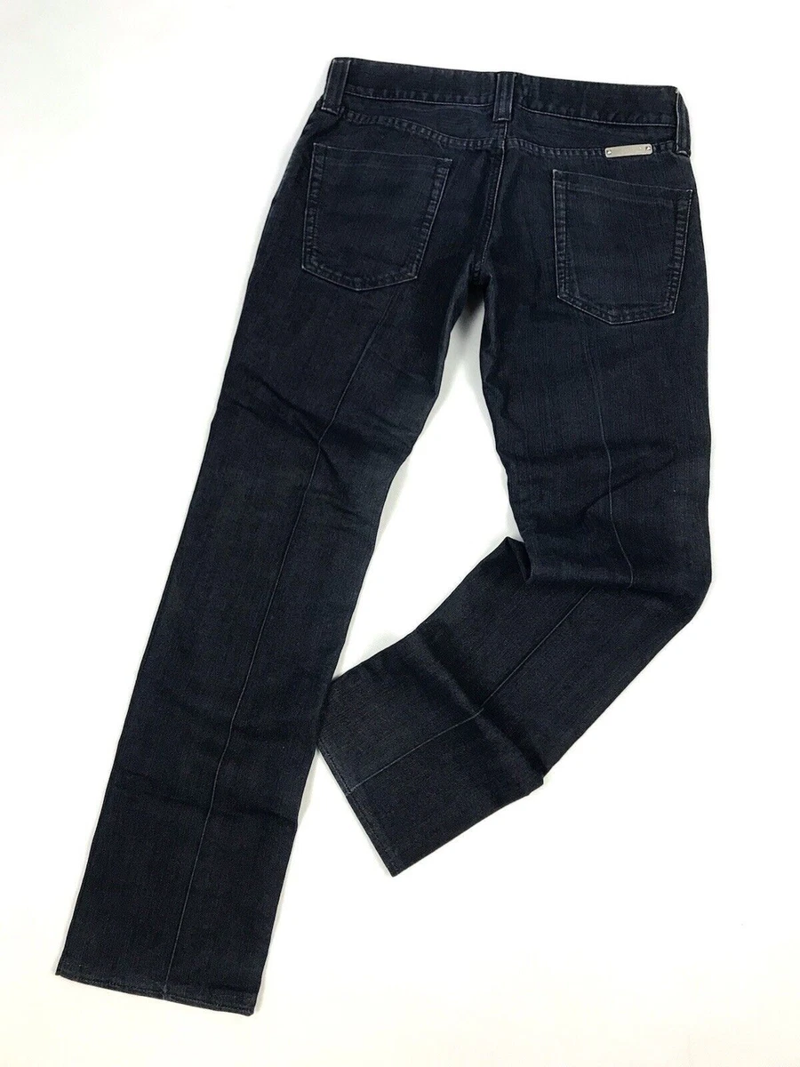 Women s UK12 EU40 US10 L Dolce Gabbana D G Vintage Tapered Dark Blue Jeans Lux
