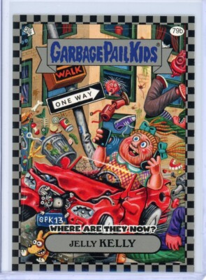 2010 Topps Garbage Pail Kids Flashback 1 JELLY KELLY 79B SILVER PARALLEL Sticker