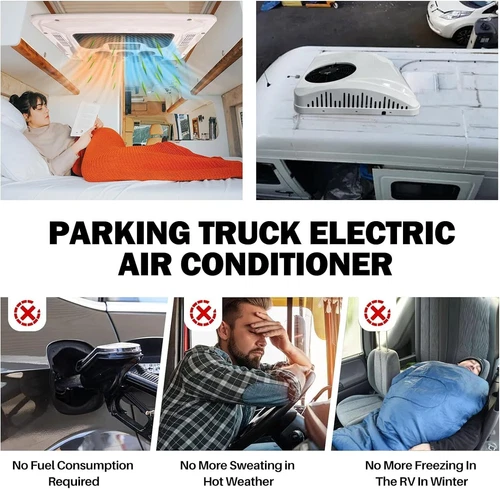 24V Cool&Heat RV Dachklimaanlage für Wohnwagen Wohnmobil RV Bus Trucks Kranwagen - Bild 7 von 13