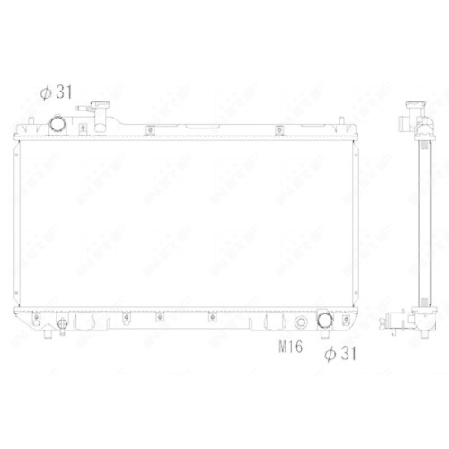 Radiateur, Refroidissement Du Moteur NRF 58333