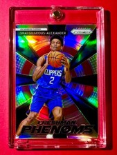 Shai Gilgeous-Alexander RARE SILVER REFRACTOR ROOKIE CARD PANINI PRIZM INSERT RC
