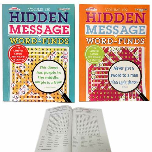 48 X Crossword Puzzle Find Words Hidden Message Traveling Book Pages Letters Fun - Afbeelding 1 van 1