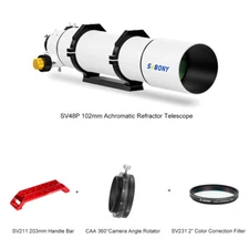 SVBONY SV48P 102mm Achromatic Refractor Telescope Set for Visual Observation