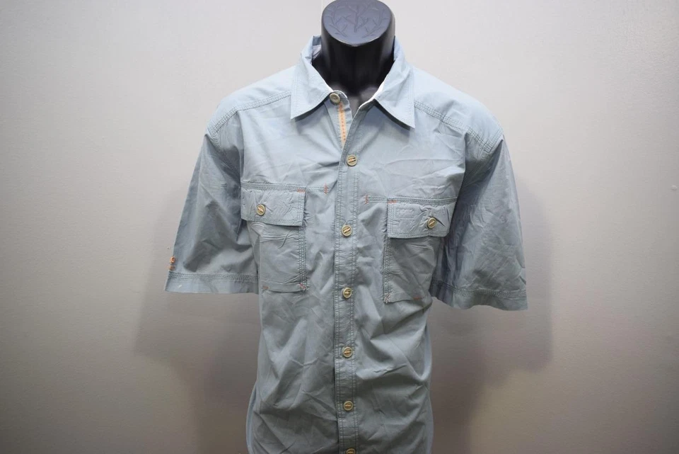 39456 Camisa Masculina Crocs Croslite Manga Curta Relaxada Ventilada Pesca Tamanho Grande - Imagem 2 de 4