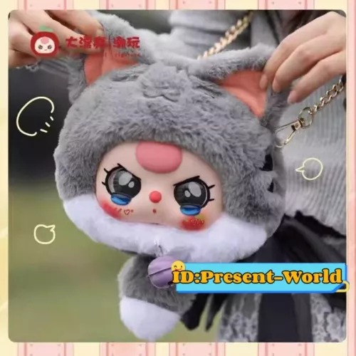 Authentische Baby drei Glückskatzen Reißverschlusstasche Blindbox Figur heiße Plüschtasche Geschenk - Bild 4 von 27