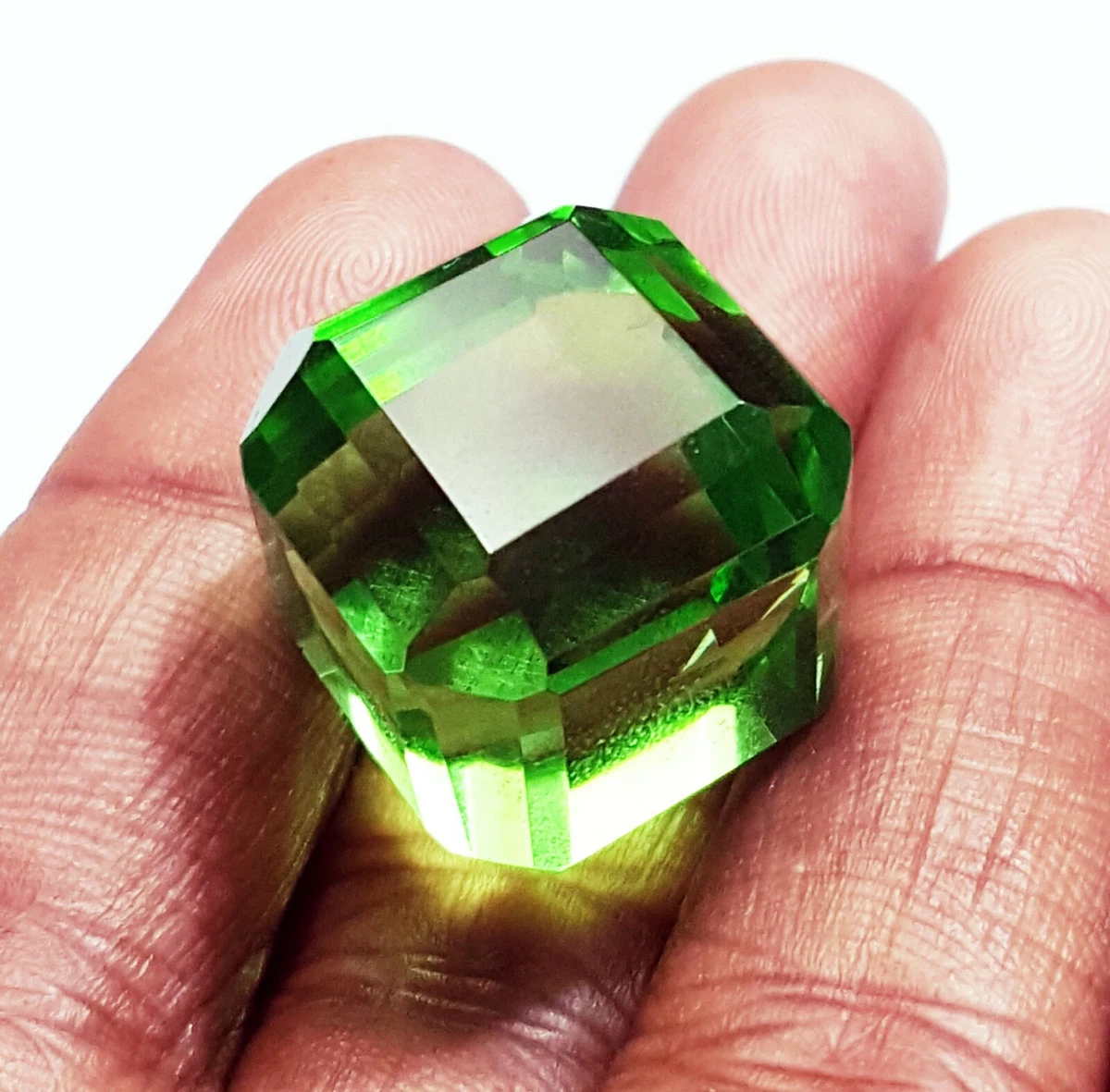 48.30 Ct Certified Green Topaz Loose Gemstone With Free Gift eBay