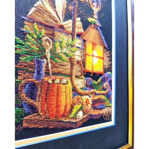 Cross-stitch kit, Point Counted Riolis 2146 Autumn/Fall Cozy 18x24cm - Picture 10 of 15