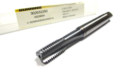 GÜHRING Gewindebohrer PM HSSE M9 6HX DIN371 Länge ca. 90 mm Neu D1198